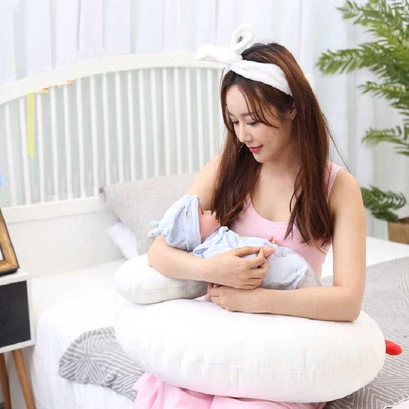 

Newborn Baby Nursing Pillows Crystal velvet Maternity Baby Rooster Breastfeeding Pillow Waist reduce back pain Cushion Care