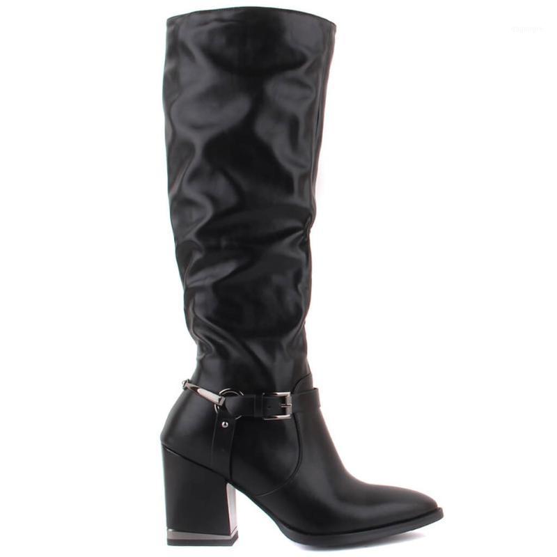 

Guja-Black Color High-Heeled Women 'S Boots1