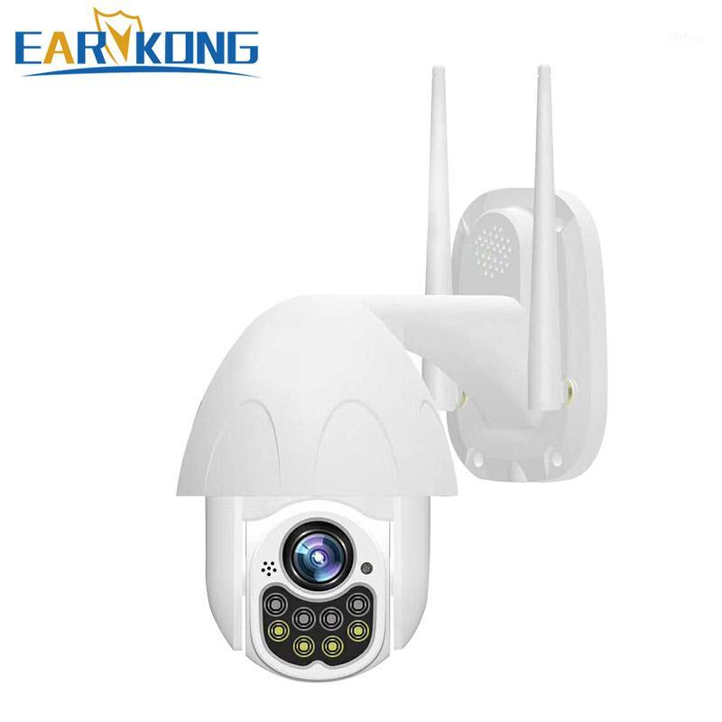 

EARYKONG Outdoor Waterproof Wifi Camera Automatic TrackingPTZ Control Infrared Light And White Light Home Surveilance IP Camera1
