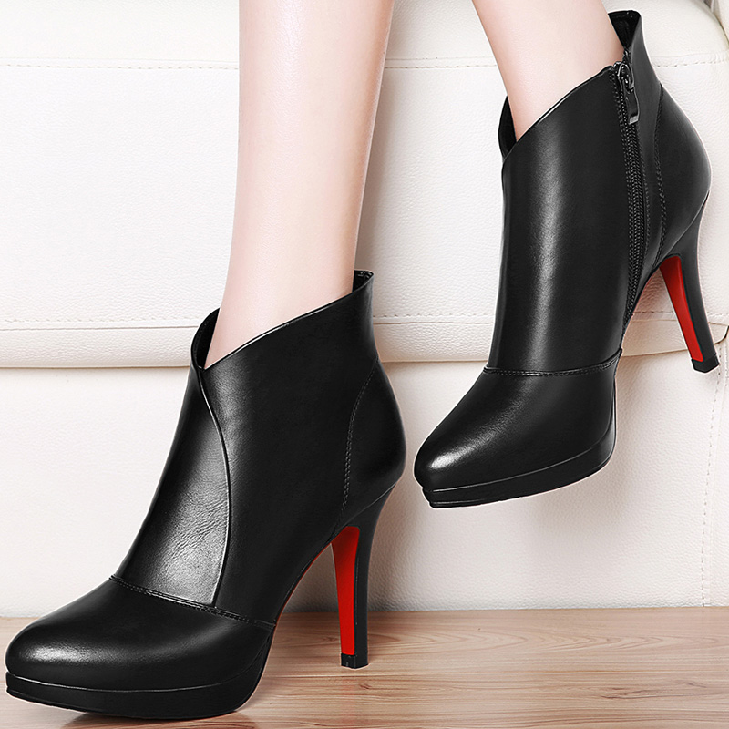 

boots womens Quality Assurance Fashion Dress Shoe Women High Heels Wedding Shoes Casual Martin Boots grade Materials designer boot, Black