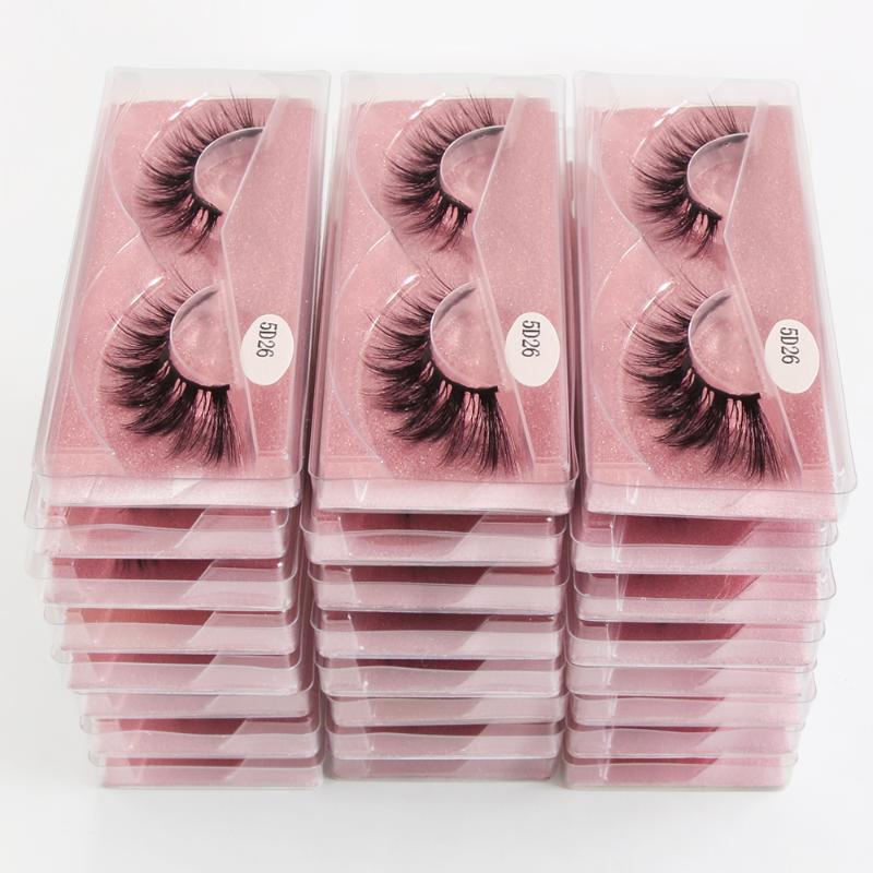 

False Eyelashes Faux 3D Mink Lashes Wholesale 20/30/50/100pcs Make Up Volume Natural Soft In Bulk