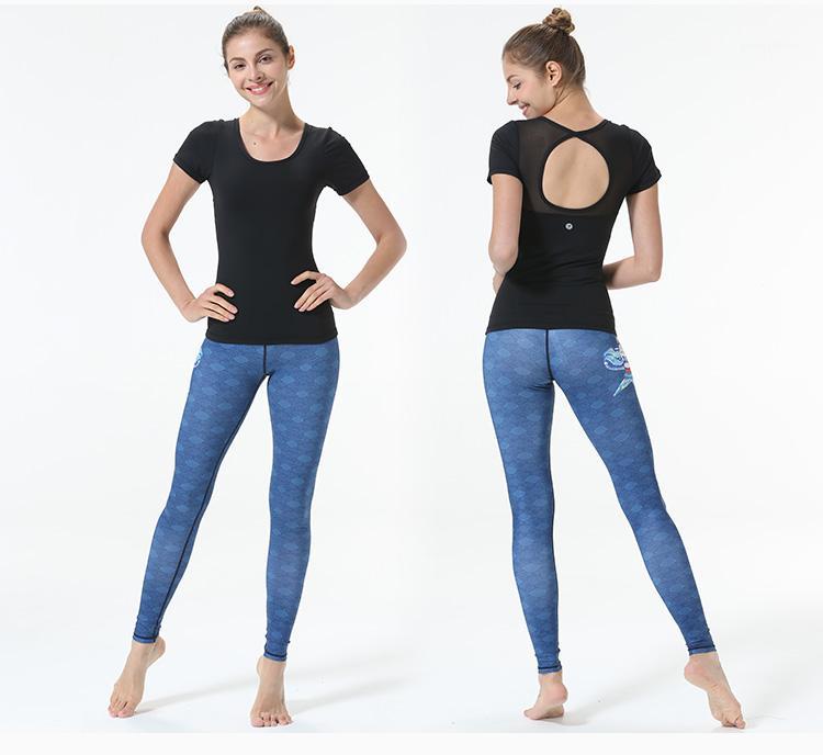 

2020 Yoga Crop Top Women Sleeveless Backless Running Sports T Shirts Round neck Yoga workout clothes camisetas mujer sports bra1, Sky blue