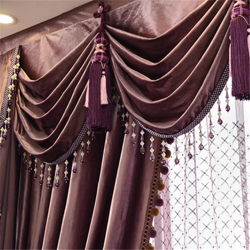 

Top Fashion European Italian Flannel Fabric Curtains For Bedroom Living Room Solid Color Velvet Drapes for Window Finished, 1pc tulle