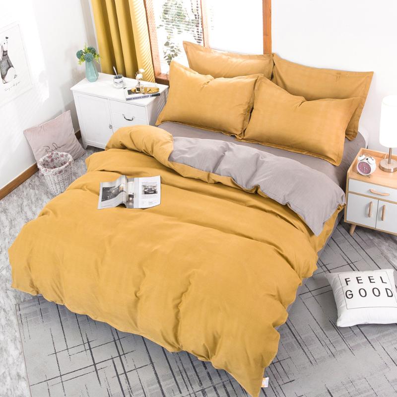 

Svetanya Nordic silkly Egyptian Cotton Linens  Queen King Size Fitted Sheet Bedding Set Family Set Duvet Cover, 01