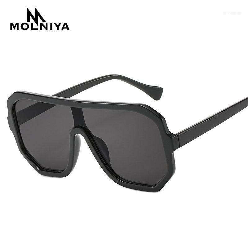 

New Fashion Pilot Sunglasses Women Designer Vintage Oversized Siamese Sun glasses Female Glasses Women Gafas de sol1