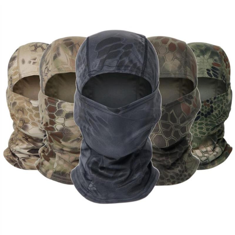 

Cycling Caps & Masks Full Face Scarf Neck Head Warmer CP Balaclava Hunting Ski Sports Tactical Men Camo Camouflage, Black