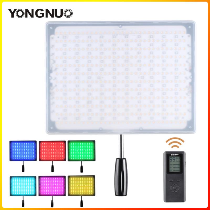 

YONGNUO YN600 RGB LED Video Light 3200-5600k RGB Adjustable Brightness CRI95 Remote Controller for Camera studio lighting