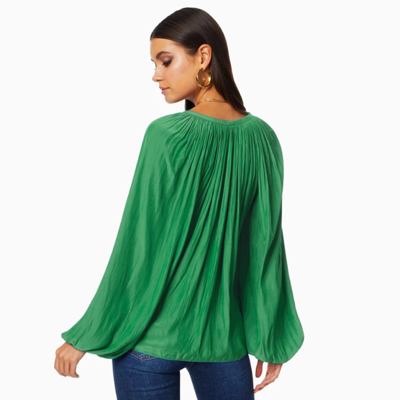

Ladies blouse retro long sleeve fashion ladies clothing, White;black