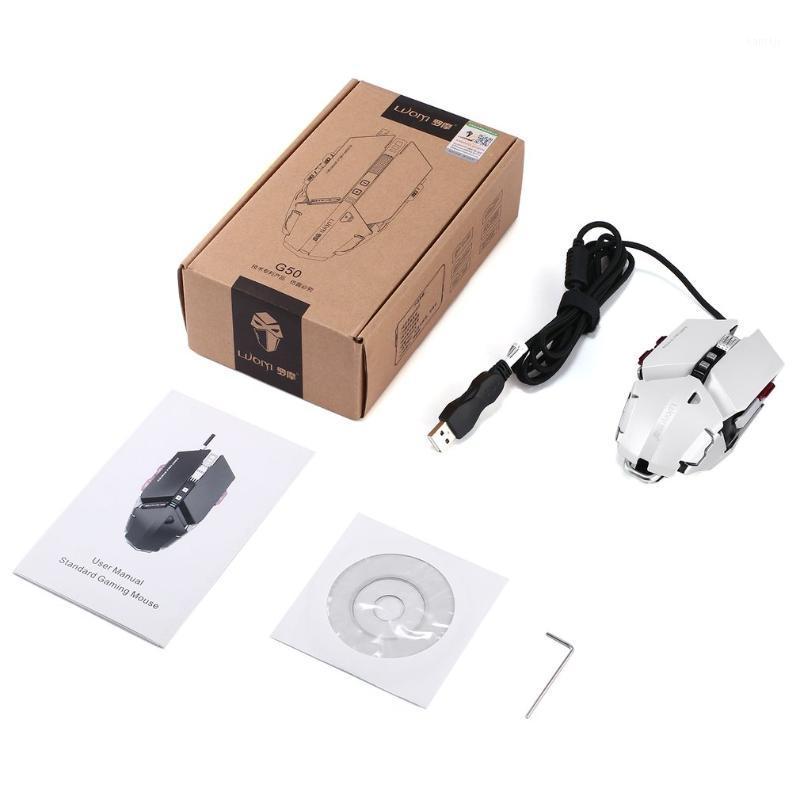 

Professional G50 Full Speed Photoelectric braided Wired Gaming Mouse 10 Buttons With 4000DPI For PC Computer1