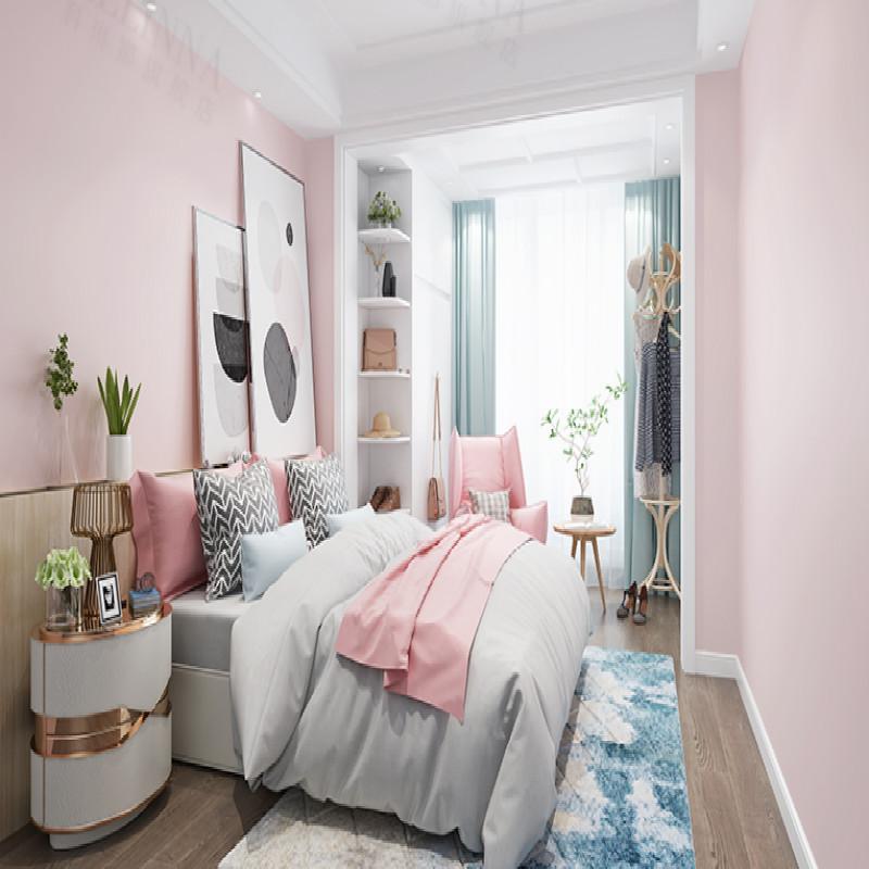 

W 60CM pvc waterproof wallpapers for living room adult kids wall papers home decor self adhesive wallpaper 5M/LOT free shipping, Pink