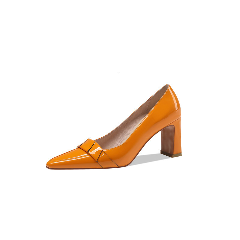 

2021 New Female High Heels to Party Wedding Shoes See ROR2, Orange yellow