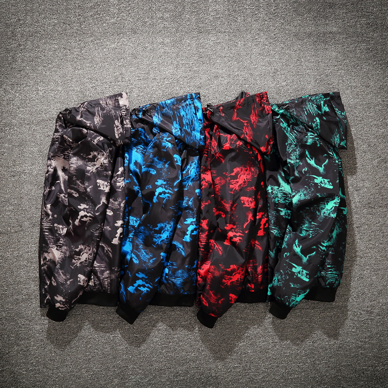 

Mens Jacket Men Spring Autumn Jackets High Quality Fashion Mens Hooded Jackets Outdoor Casual Camouflage Jacket 4 Colors Size -5XL, Red