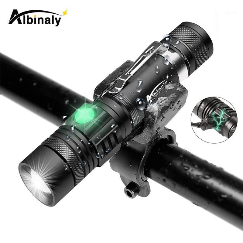 

USB Rechargeable LED Bicycle Light Super Bright 3 Lighting Modes Waterproof Zoom Bike Accessories Using 18650 Battery1