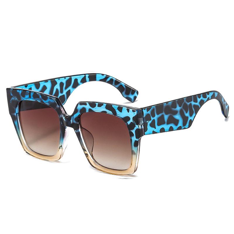 

Sunglasses Fashion Big Square Frame Gradient Polarized Brand Design Anti-ultraviolet UV400 Casual For Adult,Women,Men