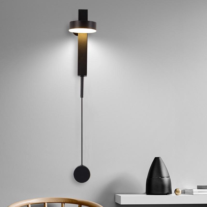 

nordice vintage nordic decoration home bed wall lamp mirror light rope bedroom bedroom bedside living room wall lamp