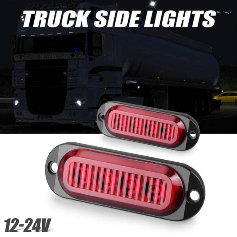 

Emergency Lights 2X Side Marker Clearance Trailer Truck RV LED Light Lamp Red Waterproof 12/24V Auto Replacement Accessories