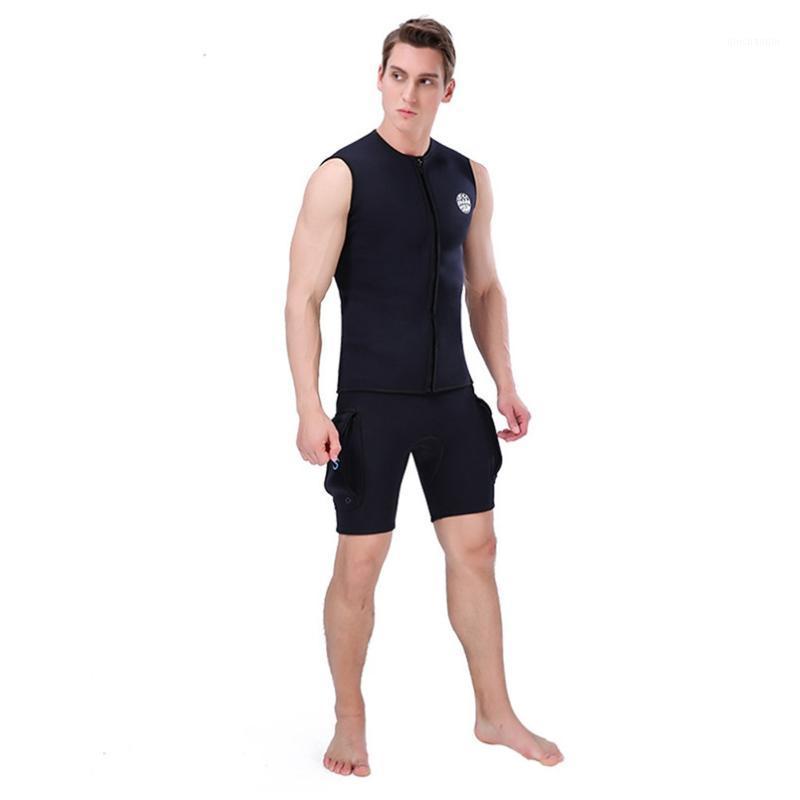 

Men's 3mm Black Neoprene Wetsuit Vest Sleeveless Surf Surfing Diving Suit Top Rashguard Swimming Suit Snorkeling Swimsuit Diving1