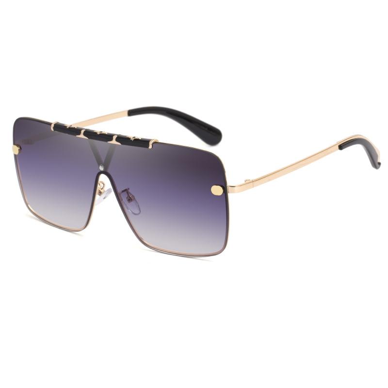 

2021 new personalized fashion protective glasses women's Sunglasses conjoined Sunglasses