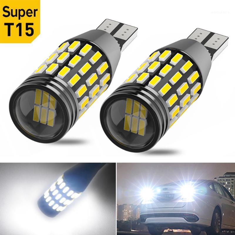 

Emergency Lights A Pack Super Bright 2400LM T15 W16W LED No Error 4014SMD 921 912 Lamp For Car Back Up Reverse Light CANBUS 6500K White Ambe