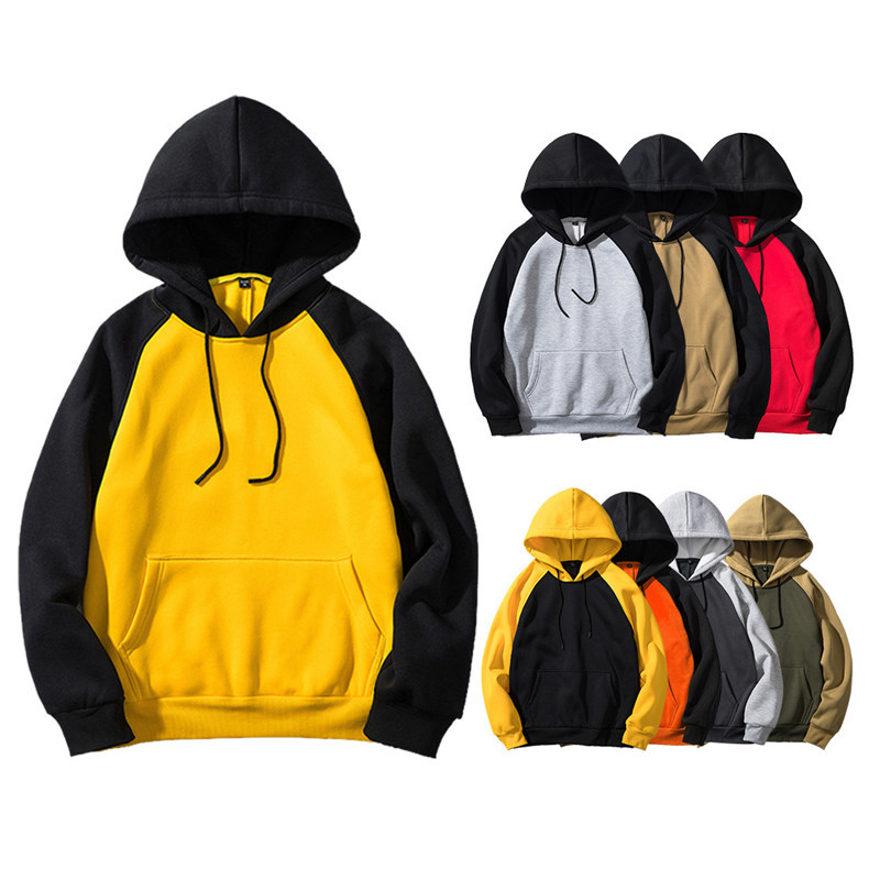 

2020 Male Sweatshirt New Men's Sweater Fashion Europe and United States 8 Casual Colors Black Hoodie Seam A9cj, S.s.124kdark gray 124