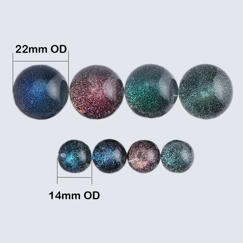 

New Dichro Glass Terp Pearls 14mm 22mm Solid Glass Marbles Balls For Terp Slurpers Quartz Banger Nails Glass Water Bongs Dab Rigs