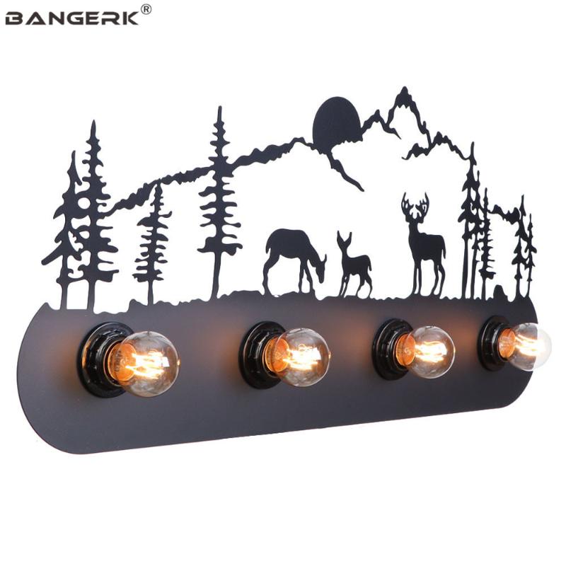 

Industrial Retro LED Wall Lamp Loft Decor Switch Sconces Wall Lights Vintage Design Black Iron Edison Light Home Lighting