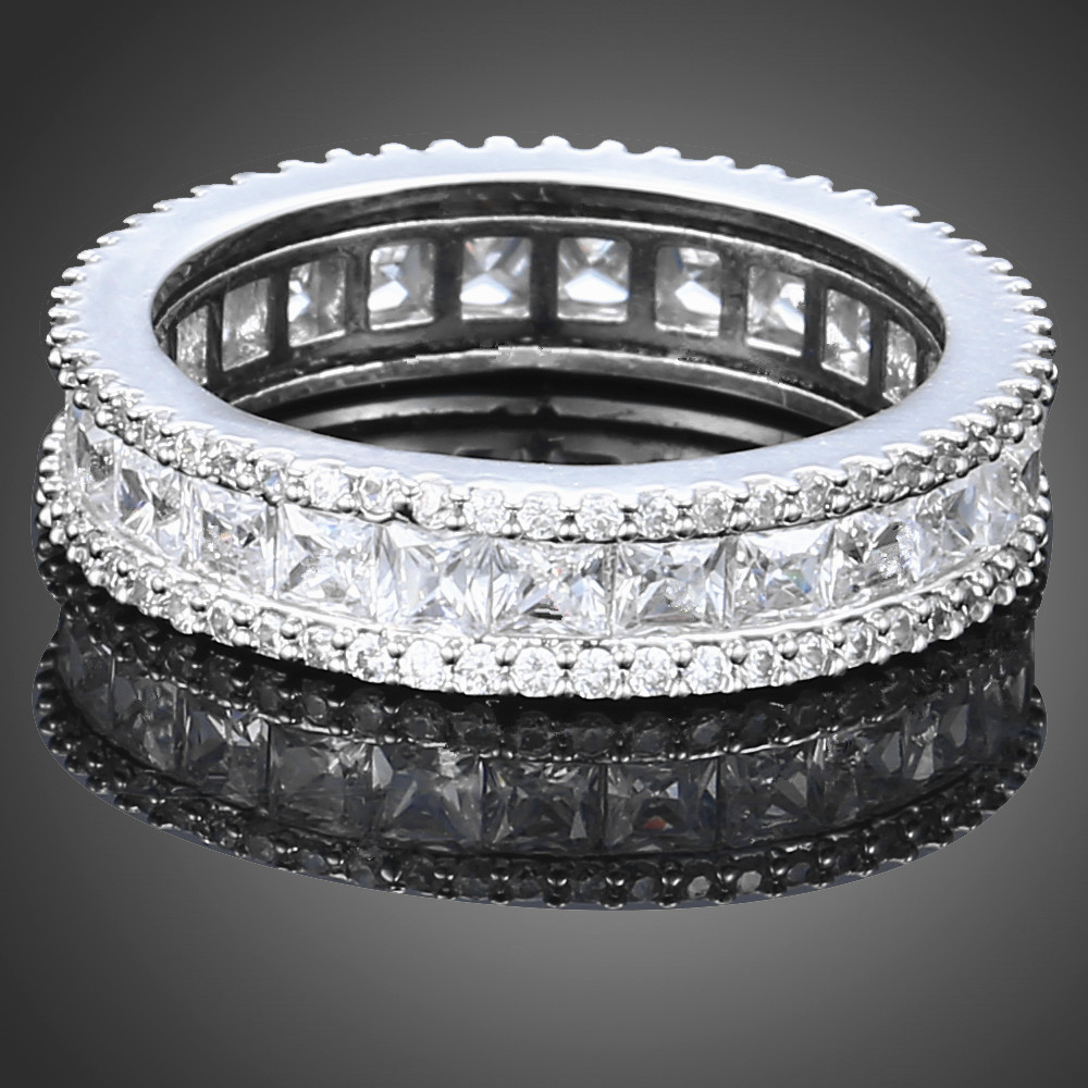 

Women men fashion dress jewelry high quality crystals diamond ring Christmas queen festival gift party love