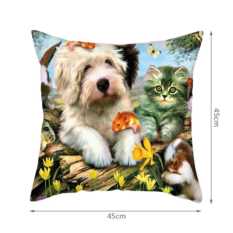 

Fuwatacchi Cute Cats Dog Cushion Covers Cartoon Animals Pillow Covers for Home Sofa Chair Decor Throw Pillows Pillowcases 2020, 178