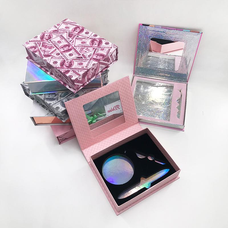 

New Empty Eyelashes Book For Tweezer Self-adhesive Eyeliner Pen False Lashes Eyelash Box Packaging