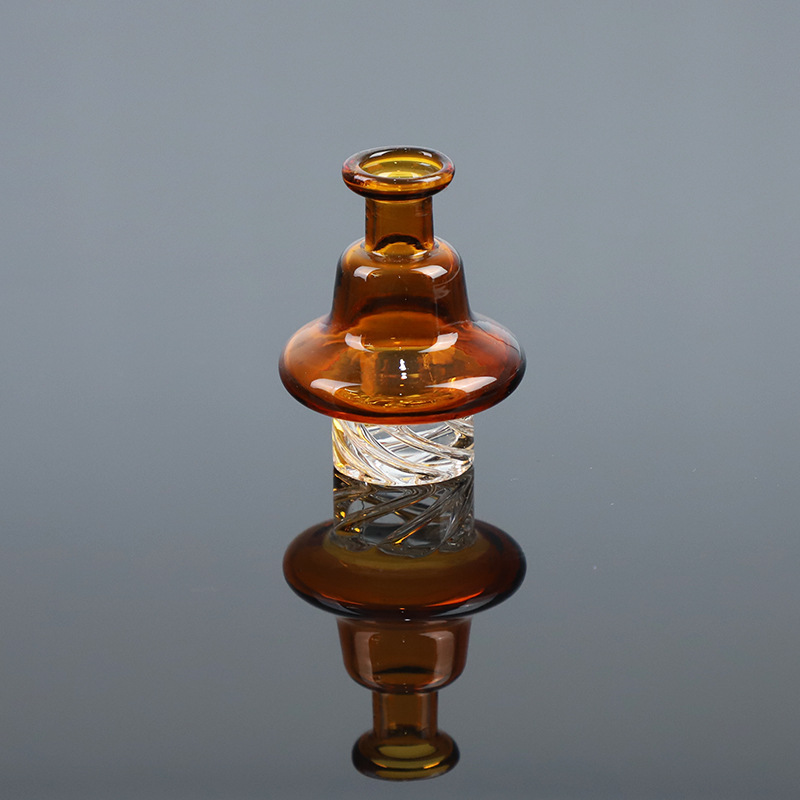 

Colorful Carb Cap Spinning Glass Cap For 25mm flat top banger Dome with spinning air hole Terp Pearl Quartz Banger