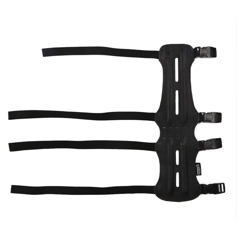 

Men Women Archery PU Leather Outdoor Adjustable Lightweight Professional Strap Arm Guard Elastic Tool