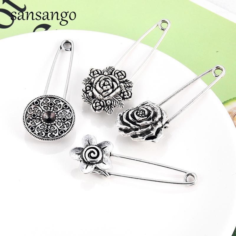

Vintage Big Size Butterfly Rose Metal Pin Set Shirt Veil Hijab Scarf Rose Flower Angel Wing Bow Brooch Women1