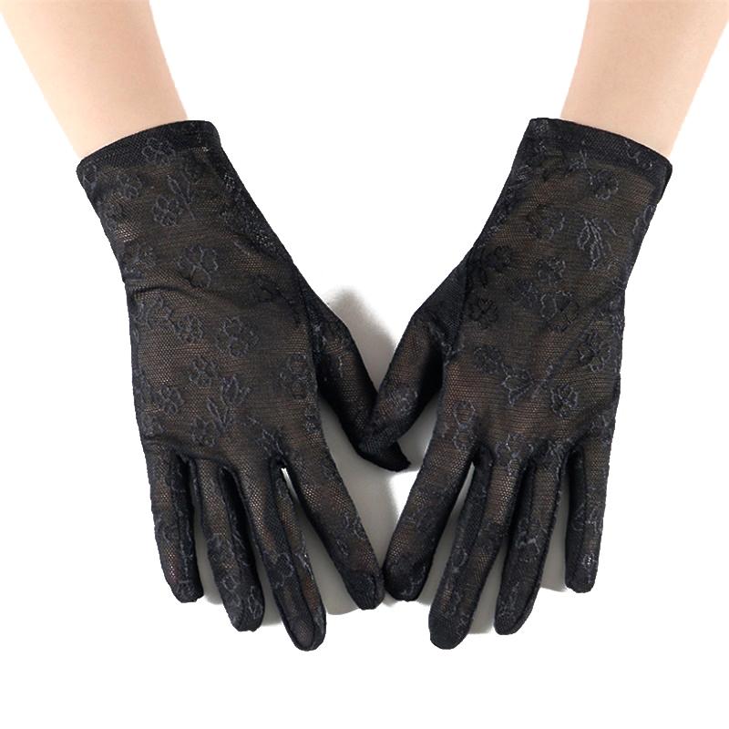 

New Arrivial Party Sexy Dressy Gloves Women Lady Lace Mittens Accessories Sunscreen Summer Full Finger Girls Lace Fashion Gloves