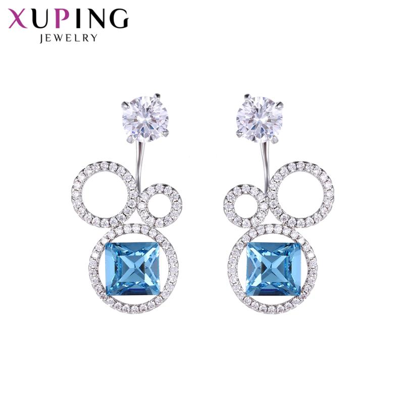 

11.11 Xuping Jewelry Strangely Shaped Earrings Small and Exquisite Crystals Multi-colored Gift S142.4-96200
