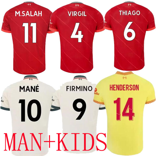 

21 22 soccer jerseyS A.BECKER PHILLIPS KEITA KONATE football shirt kid kit Fans Tops ALEXANDER ARNOLD Firmino DIOGO J Thiago 2021 2022 JERSEY, Black;yellow