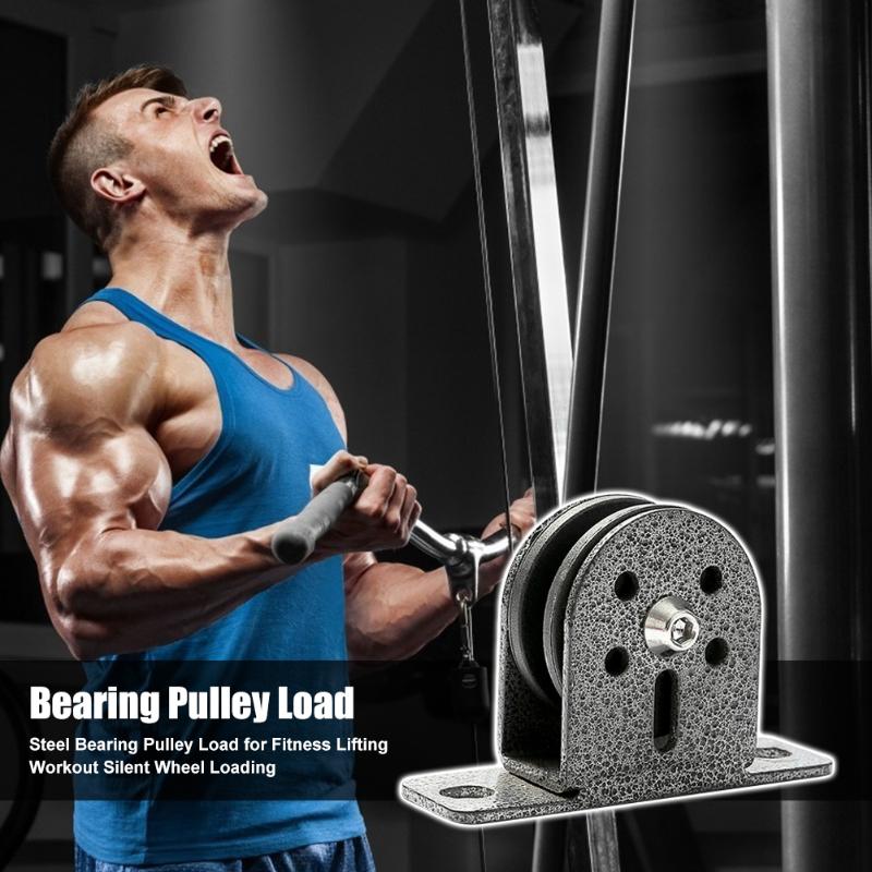 

Bearing Pulley Load Gym Cable Wheel Load Fitness Lifting Steel Workout Home for Working-out Comfortable Decoration