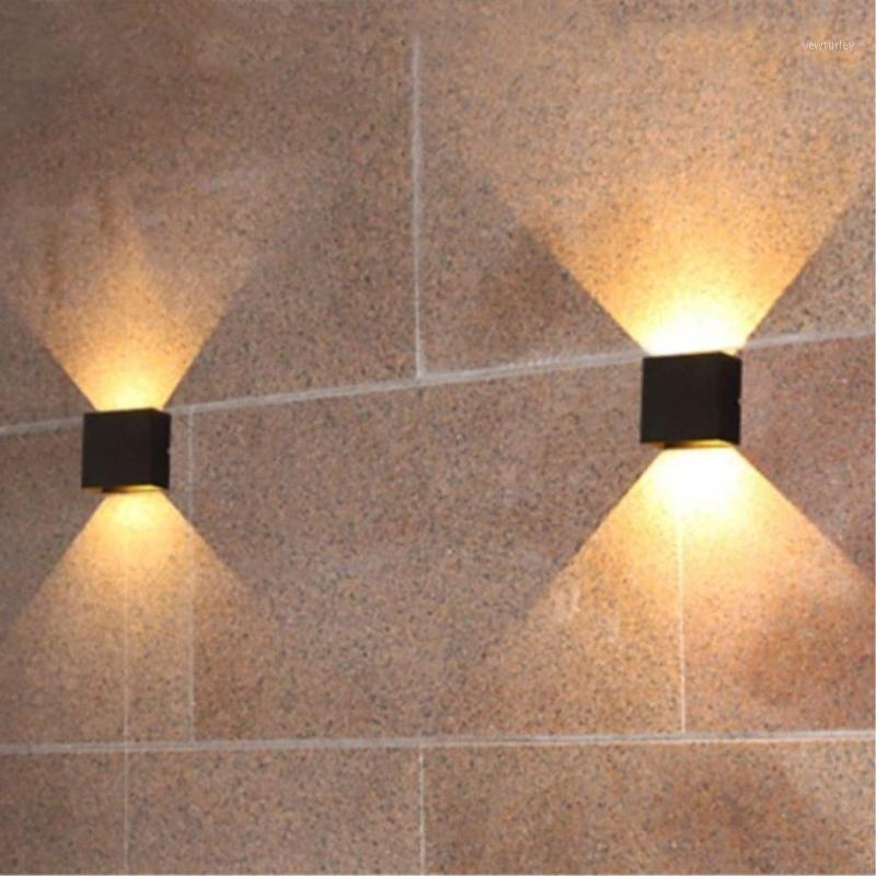 

6W 10W LED Cube Wall Lamps White Black Aluminium Sconce Light for Living room Aisle Bedside Corridor Stair Lighting Decoration1