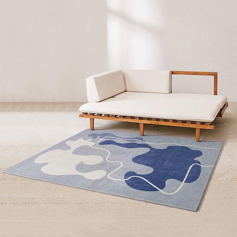 

Post modern pattern art area rug, big size Nordic style home decoration living room carpet, villa floor mat, As picture