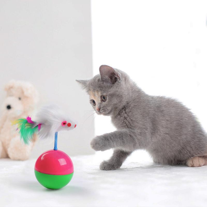 

1pc New Arrival Durable Pet Cat Toys Mimi Favorite Fur Mouse Tumbler Kitten Cat Toys Plastic Play Balls for Catch Cats Supplies