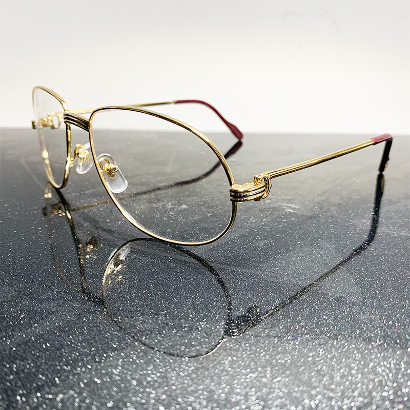 

2021 New Retro Eyeglasses Carter Gold Eye Glasses Clear Lens Transparent Eyewear Luxury Reading Optical Frames Wholesale Glass Ifvo