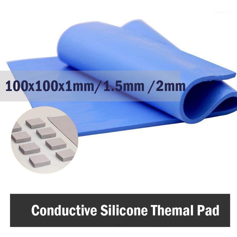

3Pcs 100x100mmx1mm 1.5mm 2mm thickness Thermal Pad CPU Heatsink Pad Cooling Conductive Silicone Thermal heatsink silicone1