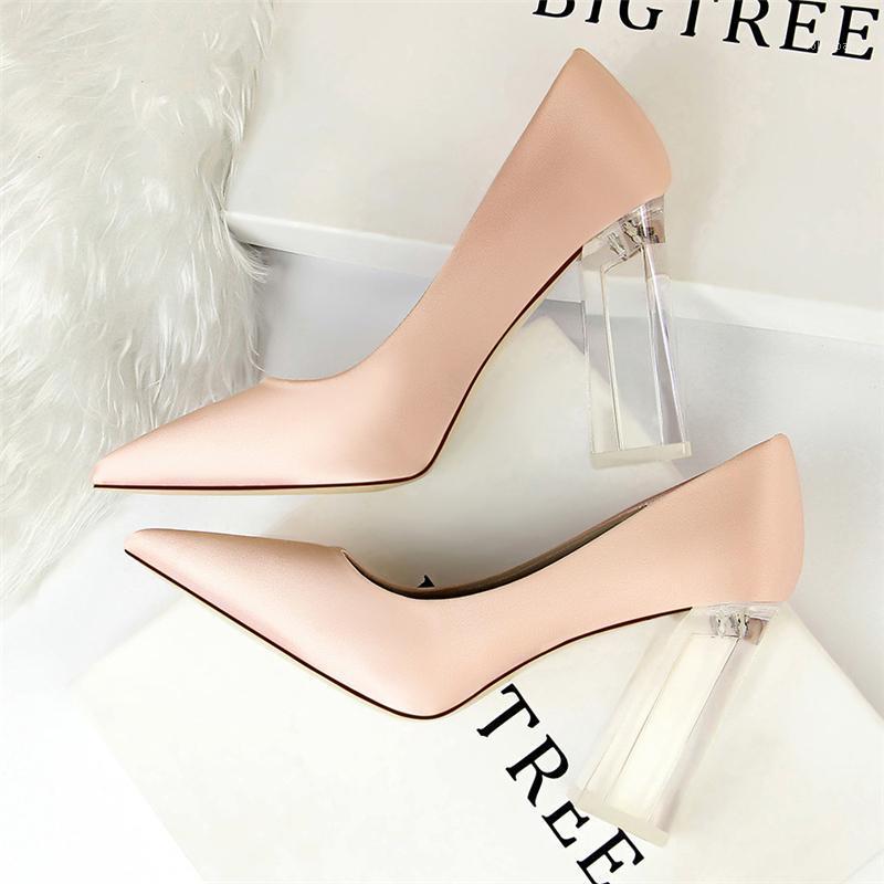 

Clear Shoes Wedding Heels Valentine Shoes Silk Fetish High Heels Transparent Women Pumps Luxury Elegant For Woman1, Green