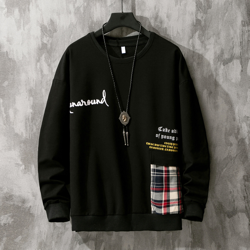 

2021 New Fashion Brand Black Hoodies Spring Autumn Hip Hop Loose Casual Men's Sweatshirts Punk Streetwear Clothes Jgy2, Dw05 a