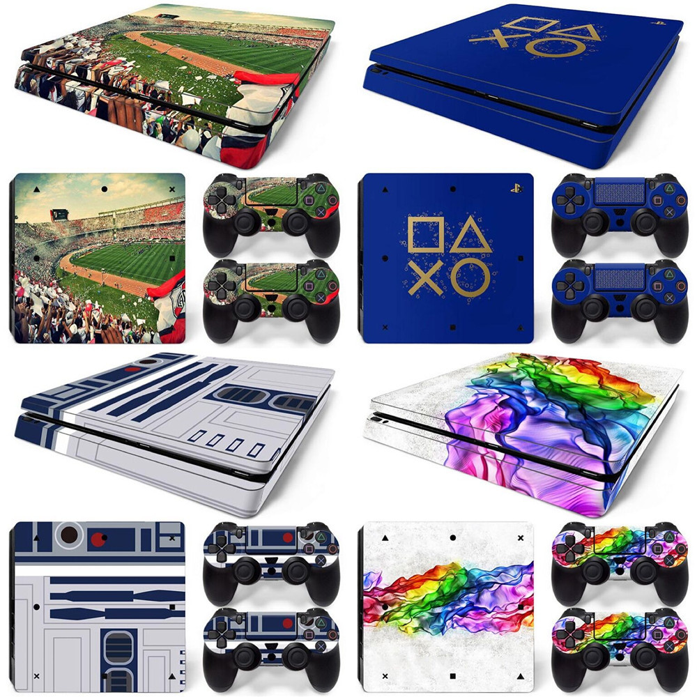 

Ball Sticker for PS4 Slim Vinyl Decal Skin for PS4 Slim Console & Two Controller Stickers Y1201