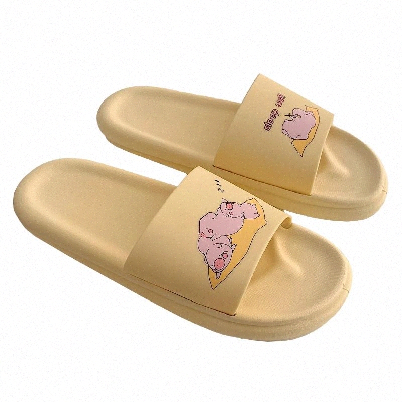 

2021 Shower Sandal Slippers Quick Drying Bathroom Slippers Lovely Catroon House Men Slide Outdoor Shoes For Women #dh8O, Black