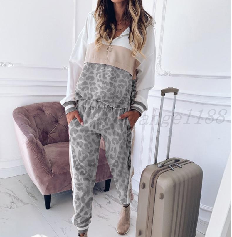 

Women Tracksuit 2 Pcs Sports Long Sleeve Sweatshirts Thin Fleece Joggers Suits Running Set Workout Spring Sportswear, Gray