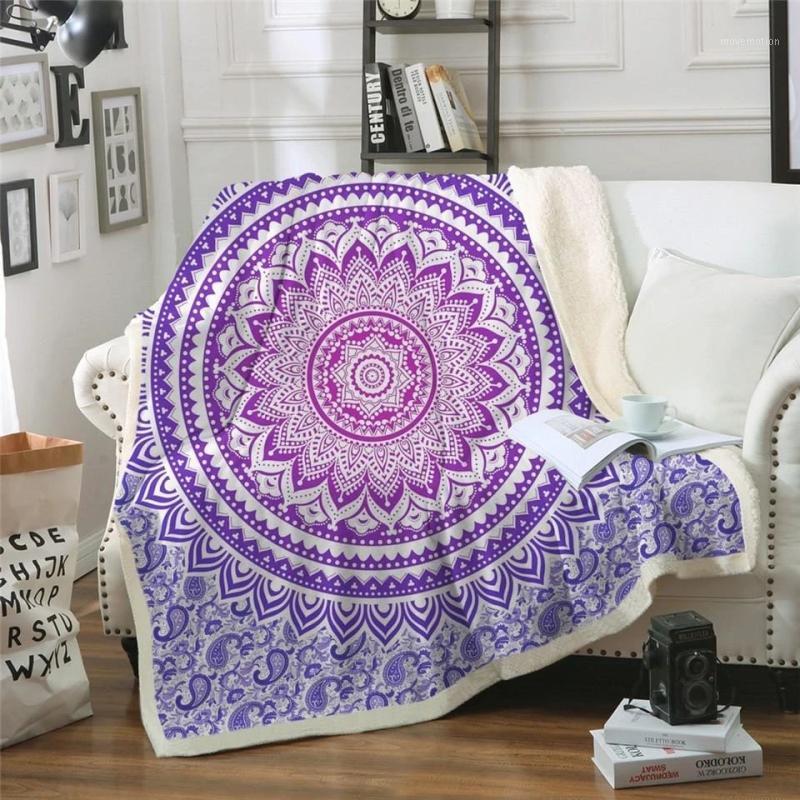 

New 3D Print Rectangle Sherpa Blanket Wearable Throw Blanket FJ111