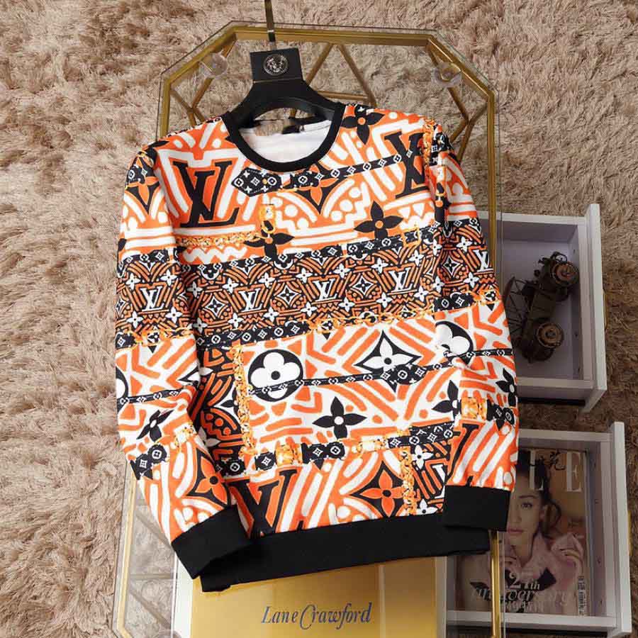 

2020 latest brand designer launches luxury and fashion winter new sports and leisure high-quality men's sweater tops, Black