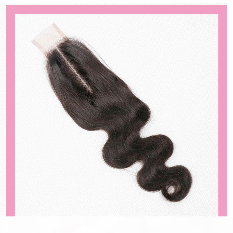 

Malaysian Human Hair Lace Closure Two By Six 2X6 Remy Top Closures Body Wave Natural Color 8-20inch, Black;brown