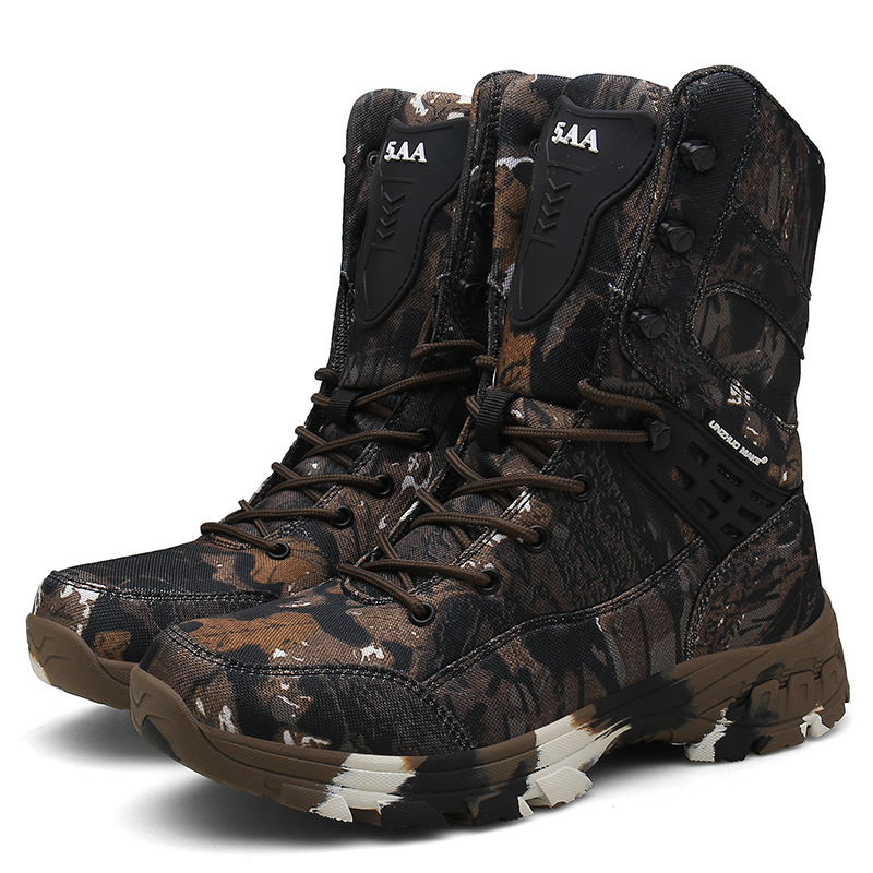 

proof New to dwaterproof the water tactical walks high-top camouflage desert boots work men's shoes 9Y8E, Gray